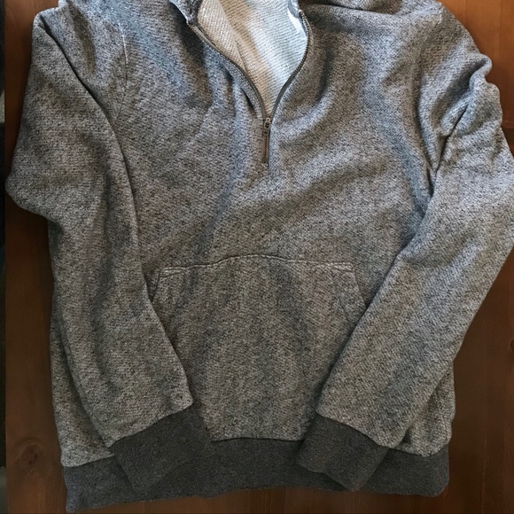 Gray CLUB MONACO Half-Zip Hoodie - Picture 3 of 3